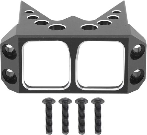 Aluminum Alloy Steering Servo Guard Armor SOA Cover, RC Servo Guard Armor, CNC Processed Protective Cover for 1/10 RC Crawler Cheeter Rig Rock Bouncer Roll Cage Capra RR10 Wraith D (Black) in Saudi Arabia