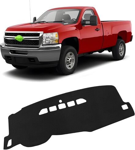 FIILINES Dash Cover Compatible with Chevrolet Silverado/GMC Sierra C1500 C2500 C3500 K1500 K2500 K3500 1988-1994 Dashboard Mat Cover Sunshade Nonslip Mesh Protector No Glare Accessories in Saudi Arabia