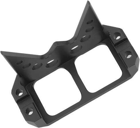 Aluminum Alloy Steering Servo Guard Armor SOA Cover, RC Servo Guard Armor, CNC Processed Protective Cover for 1/10 RC Crawler Cheeter Rig Rock Bouncer Roll Cage Capra RR10 Wraith D (Black) in Saudi Arabia