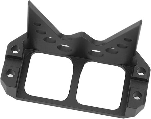Aluminum Alloy Steering Servo Guard Armor SOA Cover, RC Servo Guard Armor, CNC Processed Protective Cover for 1/10 RC Crawler Cheeter Rig Rock Bouncer Roll Cage Capra RR10 Wraith D (Black) in Saudi Arabia
