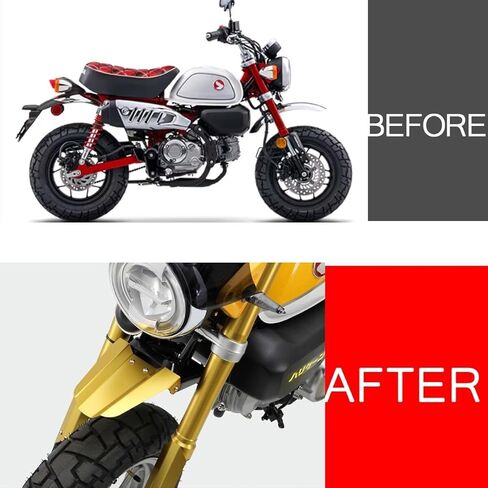 Monkey Front Fender Tire Mud Guard HuggerCompatible with Monkey 125 2019-2025 Motorcycle Accessories Front Tire Mud Guard (Red) in Saudi Arabia