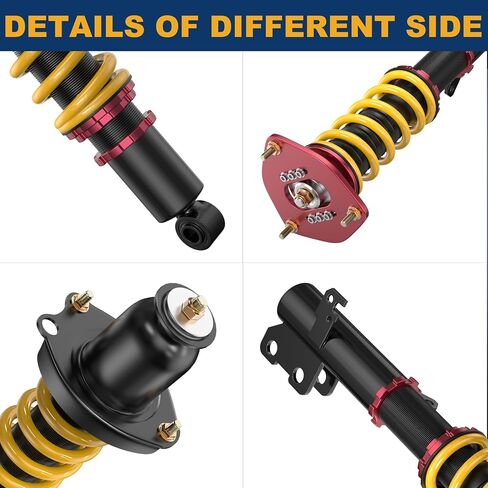 Coilovers Lowering Struts Compatible with 2000-2006 Toyota Celica GT GTS Shocks Height Adjustable Suspension Coil Spring Lowering Kit Front Rear Yellow in Saudi Arabia