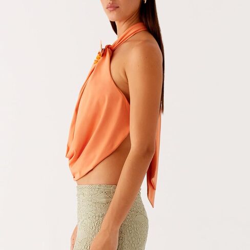 HOXIJIA المرأة القلنسوة الرقبة الرسن العلوي الجبهة ثنيات Y2K ثلاثية الأبعاد زهرة تانك القمم الجنية الجرونج بلون عارية الذراعين ملابس الحفلات in Kuwait