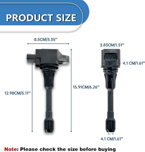 Set of 4 Ignition Coil Pack 2.5 L4 Compatible with Nissan 2002 2003 2004 2005 2006 Altima, 02-08 Sentra XTrail, 2010 2011 2012 2013 X-Trail Replacement for UF350 C1398 224488H300 in Kuwait