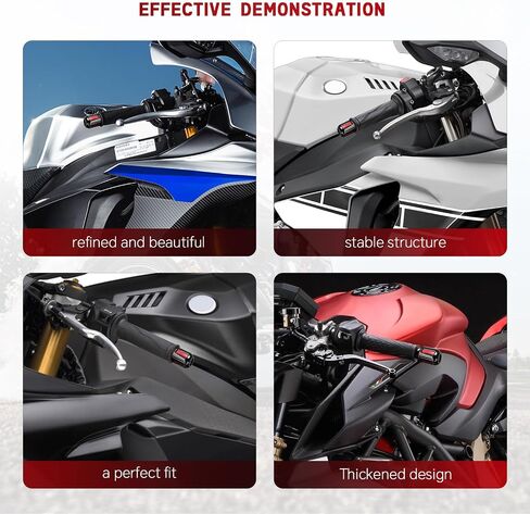 Motorcycle Handlebar Bar Ends Plug, CNC HandleBar Bar Ends Grips Plug Fit For Kawasaki Yamaha Honda Suzuki Aprilia And Motorcycles With Handlebar Inner Diameter Of 14-22mm (Red) in Saudi Arabia