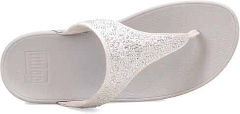 FitFlop EJ8399-045 LULU CRYSTAL EMBELLISHED TOE-POST SANDALS Midnight Navy US06.5 in Saudi Arabia