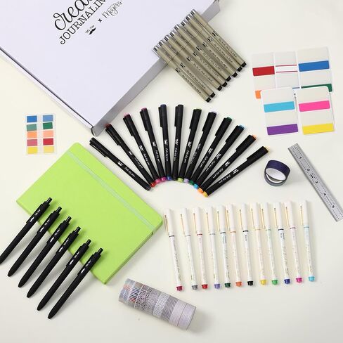 Mr. Pen- Creative Journaling Kit, 300-Piece Set for Bullet Point Journaling, Includes Notebook, Pens, Markers, Washi Tape & Tabs, Giftable Journaling Supplies for Beginners & Pros in Saudi Arabia