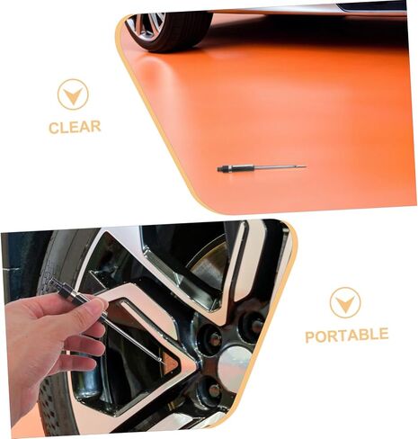 Alipis 2pcs Car Brake Pad Thickness Gauge Iron Detection Pen Dual-Scale Metric Imperial Measurement Tool for Auto Brake Lining Inspection and Maintenance in Saudi Arabia
