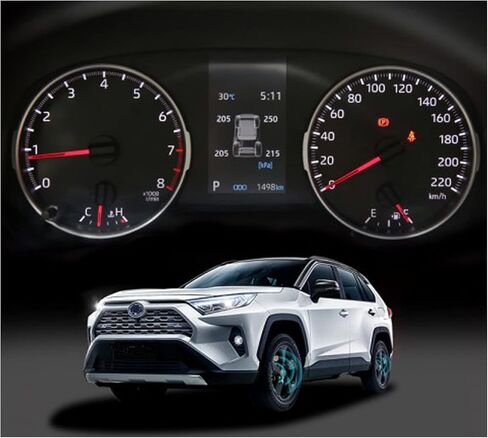 ملحقات سيارة ITrims لسيارة Toyota RAV4 2019 2020 2021 2022 2023 شاشة عرض رأسية تحذير جهاز رقمي إلكتروني HUD مجموعة واحدة (شاشة عرض الرأس) (ليس للإصدار الرئيسي) in Kuwait