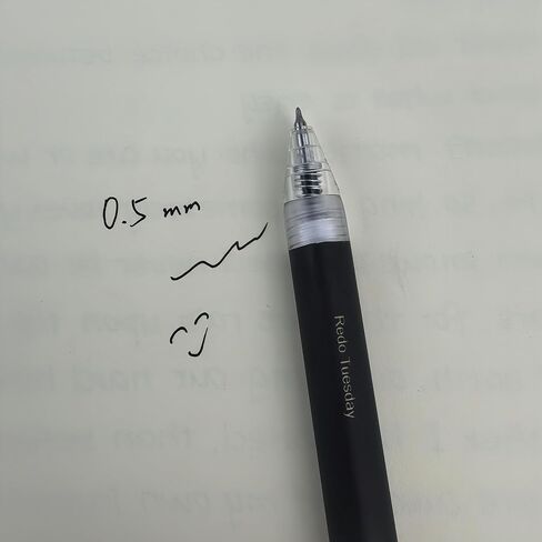 RT01P6, Gel Ink Rollerball Triangular Pen Holder, Press Neutral Pen, Black Ink, 0.5mm Ultra-Fine Pen Tip, Writting Smooth, One Box of 6 Pens (Black RT01P6) in Saudi Arabia