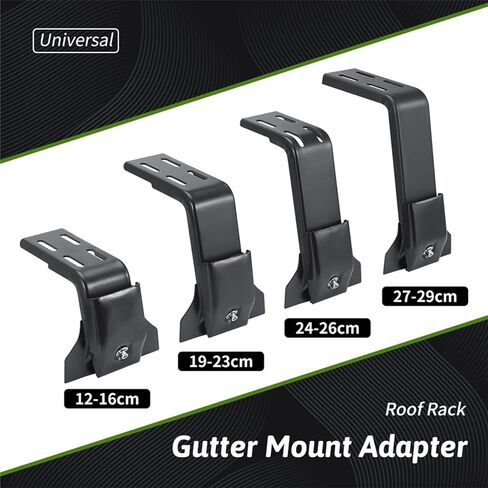 Universal Roof Rack Gutter Mount Heavy Duty Cross Bars Adapter Car Roof Mount Bracket Accessories (19-23CM 1PC) in Saudi Arabia