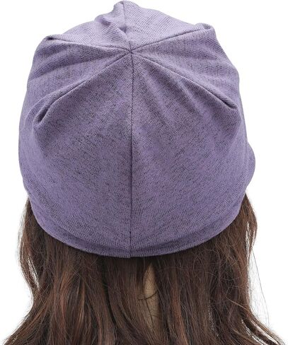 ZLYC Women Slouchy Beanie with Short Visor Brim Double Layer Lining Knit Skull Cap in Saudi Arabia