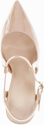 Coutgo Womens High Heels Pointed Toe Ankle Strap Pumps Patent Leather Sexy Stiletto Office Wedding Dress Shoes in Saudi Arabia