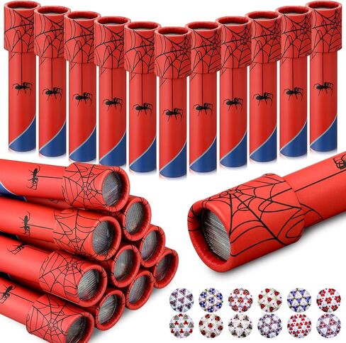 hiboom 24 حزمة المشكال للأطفال العنكبوت نمط عيد ميلاد هدايا العودة الرجعية التعليمية المشكال لعبة عيد ميلاد حزب هدية حقيبة حشو جائزة كرنفال المدرسة والحشو تخزين عيد الميلاد in Kuwait