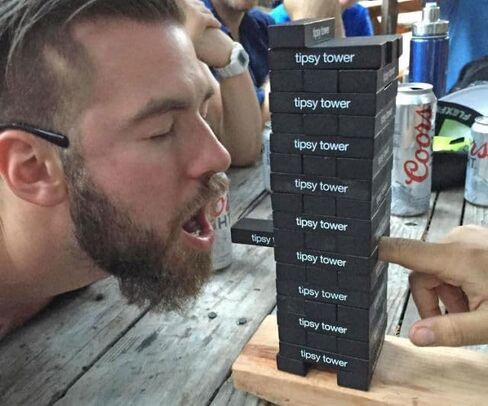 ShouldWeDrinkTonight Tipsy Tower Ultimate Drink Tower Stack Party Game – The Tipsy Tumbling Tower Ice Breaker Game - 54 Blocks with 35+ Drunk Rules and Games. Hilarious Combo of Classic and Modern! in Saudi Arabia