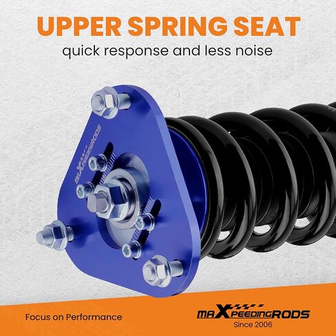 maXpeedingrods Coilovers for Toyota Corolla E130 2003-2008, for Toyota Matrix XRS E130 2003-2008, Height Adjustable Coilovers Suspension Kit, Preset Damping Lowering Kit Blue in Saudi Arabia