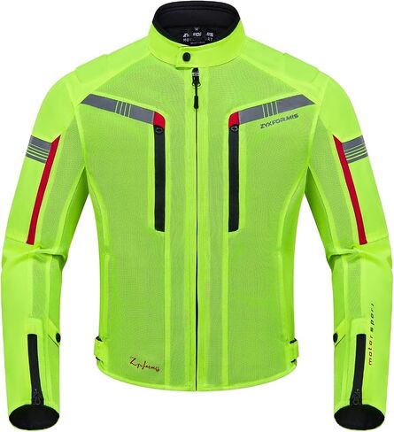 Motorcycle Jacket for Men, CE Armored Mesh Motorbike Jacket for Summer, Breathable Protective Gear for Motorcycling in Saudi Arabia
