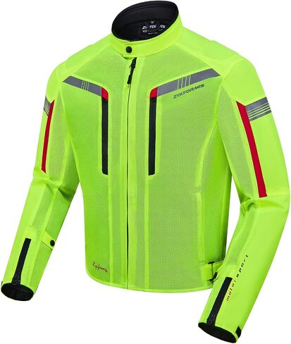 Motorcycle Jacket for Men, CE Armored Mesh Motorbike Jacket for Summer, Breathable Protective Gear for Motorcycling in Saudi Arabia