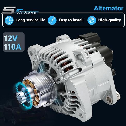 جزء مولد المولد مناسب لرحلة Dodge Grand Caravan 2011-2020، Avenger 11-14، Chrysler 200 11-14، Ram C/V 12-15، استبدال مولد التيار المتردد 04801624AD، 11570N، 68272108AA، 4210000770،11570 in Kuwait