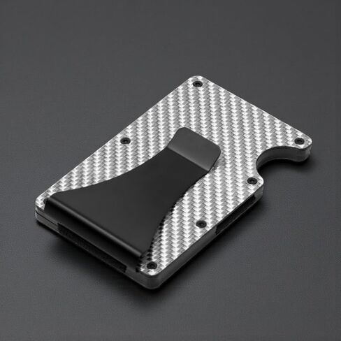 Leatherboss Wallet for Men RFID Blocking Minimalist Metal Card Holder with Money Clip Holds Credit Cards and Cash (Midnight Black) in Saudi Arabia