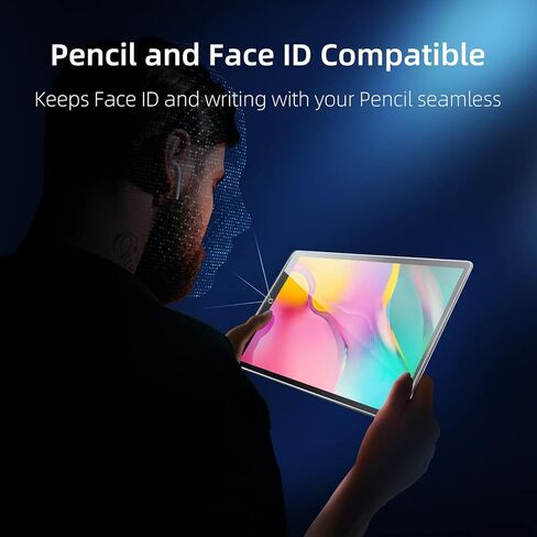 NEW'C 2 Pack Designed for Samsung Galaxy Tab S9 / S9 FE 11 Inch Screen Protector Tempered Glass, Bubble Free, Ultra Resistant in Kuwait