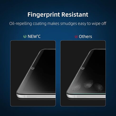 NEW'C 2 Pack Designed for Samsung Galaxy Tab S9 / S9 FE 11 Inch Screen Protector Tempered Glass, Bubble Free, Ultra Resistant in Kuwait