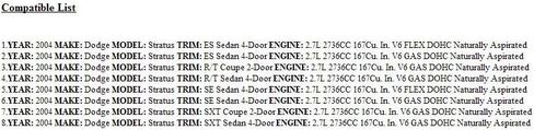 2004 Stratus 2.4L Engine computer P04896115 ECM PCM ECU "Programmed to your VIN" in Saudi Arabia