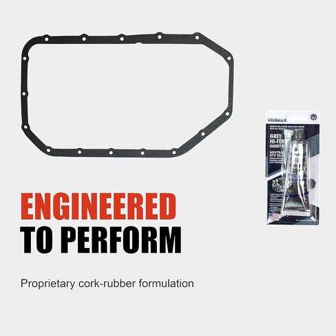 حشية وعاء زيت المحرك مع السيليكون المتوافقة مع 2002-2013 Acura CSX RSX TSX ILX & Honda Accord CR-V Civic Crosstour Element 2.0L 2.4L، يناسب ختم وعاء الزيت البديل in Kuwait