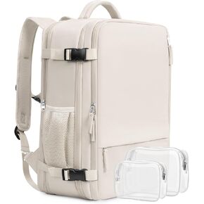 Beraliy Travel Backpack for Men Women, Large Carry On Backpack, Personal Item Bag Airline Approved, 17 inch Laptop Backpack, Business Work Gym Weekender Bag, Black in Saudi Arabia