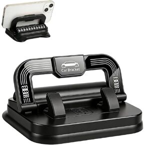 Car Phone Holder 360 Degree Rotation, Suitable for car Navigation in-car Dashboard, Ultra-Strong Suction Cup Phone Mount, Horizontal and Vertical Screen Adjustment Angle, Operation & Universal (Blakc) in Kuwait