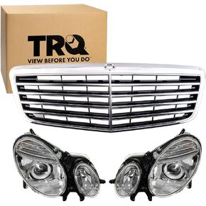 طقم الإضاءة TRQ MB1200146 MB2500100 MB2501100 متوافق مع 2007-2009 مرسيدس بنز E320 E350 E550 E63 AMG in Kuwait