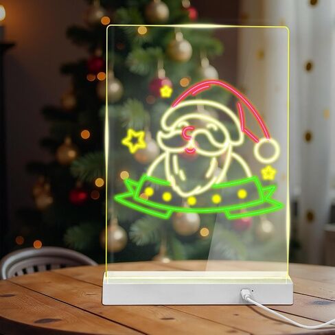 Personalized DIY LED Night Light Message Board with Erasable Pen,Light-Up Memo Board for Room,Home & Office Decor for Women,Men on Mother's Day,Father's Day,Birthday & Anniversary in Saudi Arabia