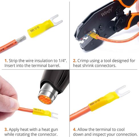 موصلات سلكية من Wirefy - مجموعة موصلات أسلاك أنثى - موصلات سلكية سريعة الفصل - أطراف مجرفة كهربائية - مقياس أزرق 16-14 - 150 قطعة in Kuwait