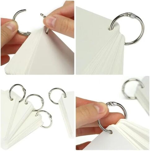 10 Pack Large Loose Leaf Binder Rings - Durable Metal Office Book Rings, Silver Keychain & Key Rings for School, Home & Office Use-2 inch in Saudi Arabia