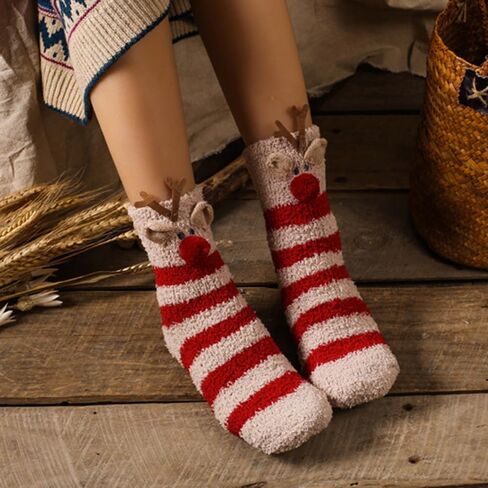 Benefeet Sox Womens Fuzzy Socks Cute Animal Fluffy Soft Socks Funny Plush Cozy Socks Warm Winter Sleep Socks Christmas Gifts in Saudi Arabia