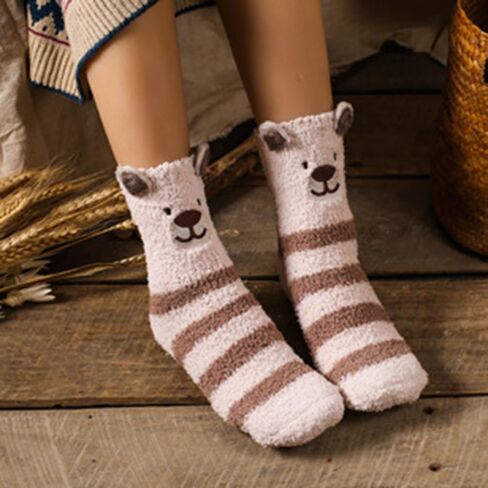 Benefeet Sox Womens Fuzzy Socks Cute Animal Fluffy Soft Socks Funny Plush Cozy Socks Warm Winter Sleep Socks Christmas Gifts in Saudi Arabia
