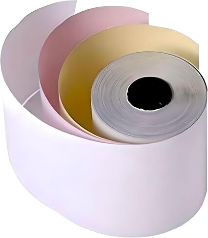 76 × 76 مم، ورق ممتاز مكون من طبقتين حتى لفات إيصالات طابعة المطبخ EPOS - بدون كربون - (صندوق مكون من 20 لفة) - طبقتان، غير حرارية in Kuwait