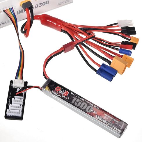 RC Lipo Battery Charger Adapter Connector Splitter Wire with 2-6S Charge Balance Board, 10 in 1 Octopus Convert Cable to XT60H Plug Lead Cable for TRX,T-Plug,Tamiya,Futaba,JST,XT90,XT60,XT30,EC3,EC5 in Saudi Arabia