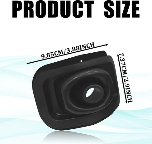 Shift Boot Cover Shifter Lever Handle Boot Seal 26093753 47106 Replacement Compatible with Chevy Silverado Suburban GMC Sierra Cadillac Escalade Dust&Heat Gear Shifter Retainer Cover (Black) in Kuwait