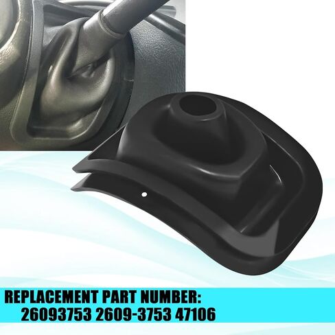 Shift Boot Cover Shifter Lever Handle Boot Seal 26093753 47106 Replacement Compatible with Chevy Silverado Suburban GMC Sierra Cadillac Escalade Dust&Heat Gear Shifter Retainer Cover (Black) in Kuwait