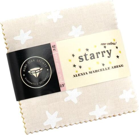 حزمة سحرية جديدة Starry Mini مقاس 2.5 بوصة من Alexia Abegg لـ Ruby Star Society RS4109MCN 42 مربعات قماشية مقاس 2.5 بوصة in Kuwait