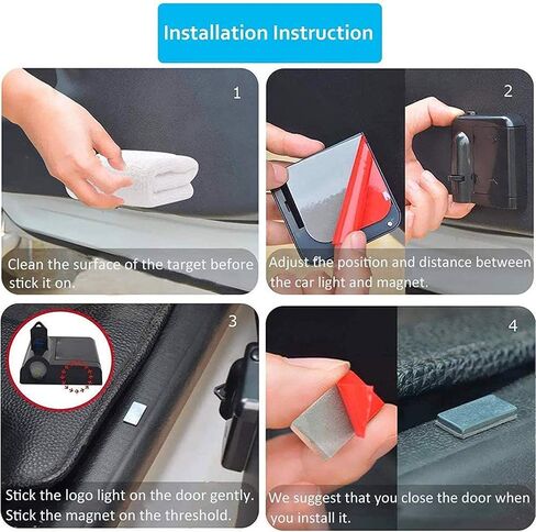 Car Door Lights Logo Projector - 2PCS Eagle Logo Car Door Projector Lights Welcome Courtesy Ghost Shadow Lamp Fit for All Car Models, YBD-FC-LaoYing in Saudi Arabia