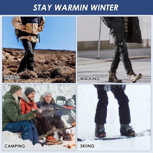 جوارب طويلة للركبة للنساء، جوارب طويلة / جوارب طويلة جوارب حرارية قطنية للتنزه سيرًا على الأقدام والتزلج وهدايا الشتاء - 4 أزواج in Kuwait