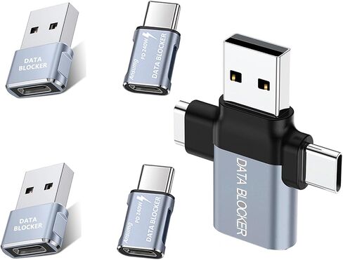 4rd Gen Data Blocker (2-Pack)-USB C Data Blocker, Type-C Charger, for iPhone 12 & Any USB C Mobile Phone Charging ,Protect Against Juice Jacking, Hack Proof 100% Guaranteed, USB- Data Blocker in Kuwait