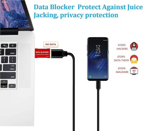 4rd Gen Data Blocker (2-Pack)-USB C Data Blocker, Type-C Charger, for iPhone 12 & Any USB C Mobile Phone Charging ,Protect Against Juice Jacking, Hack Proof 100% Guaranteed, USB- Data Blocker in Kuwait