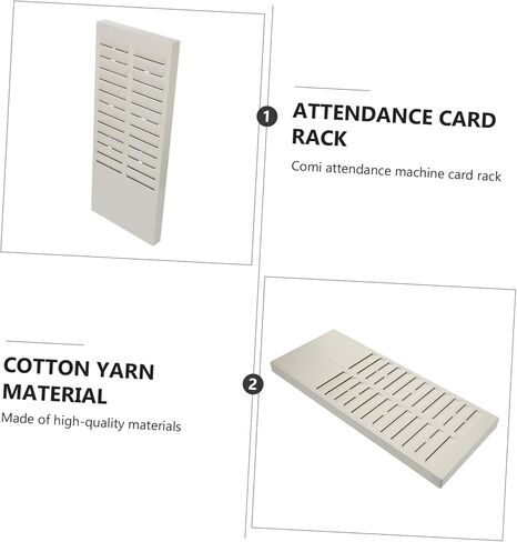Multi-Slot Attendance Card Holder Wall-Mounted Rack Plastic Storage Stand with Smooth Edges for Office Payroll and Employee Sign-in Cards in Saudi Arabia