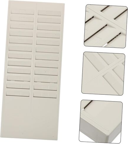 Multi-Slot Attendance Card Holder Wall-Mounted Rack Plastic Storage Stand with Smooth Edges for Office Payroll and Employee Sign-in Cards in Saudi Arabia