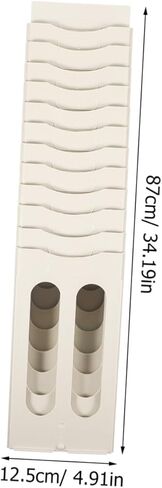 Wall-Mount Card Holder Rack Retractable Cards Organizer for Warehouse Attendance Office Label Storage Multi-Functional Practical Slot Shelf for Home and School Use in Saudi Arabia