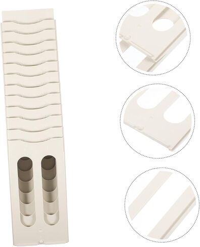 Wall-Mount Card Holder Rack Retractable Cards Organizer for Warehouse Attendance Office Label Storage Multi-Functional Practical Slot Shelf for Home and School Use in Saudi Arabia