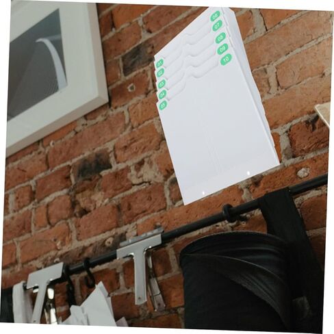 Wall-Mounted Card Holder Rack Expandable Attendance Card Organizer Minimalist Design for Office Employee Records Storage in Saudi Arabia